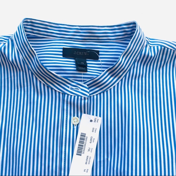 J. CREW Stretch Tailored Perfect Bodysuit Stripe14 - Picture 4 of 6